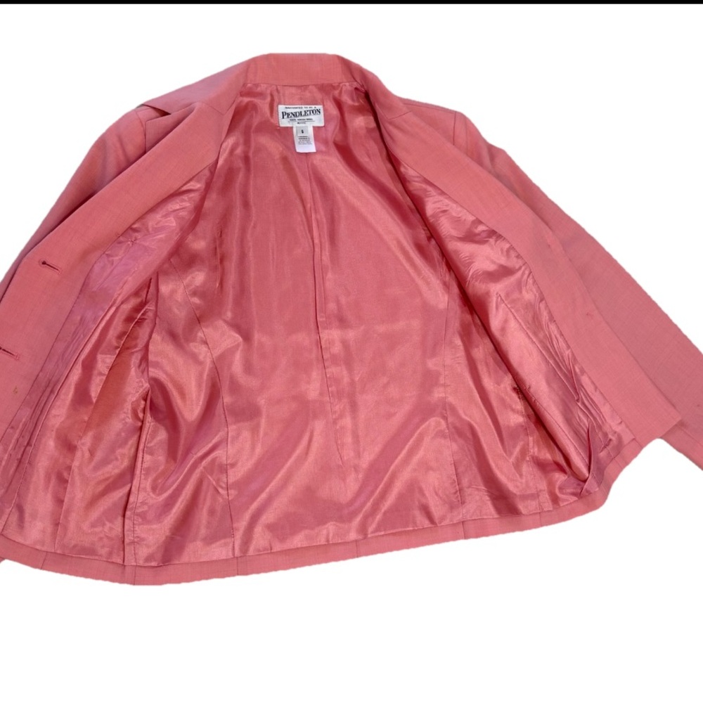 Pendleton 100% Virgin Wool Lined Blazer Petite 6 … - image 4